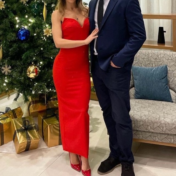 Red formal dress by Abyss by Abby - Picture 4 of 4